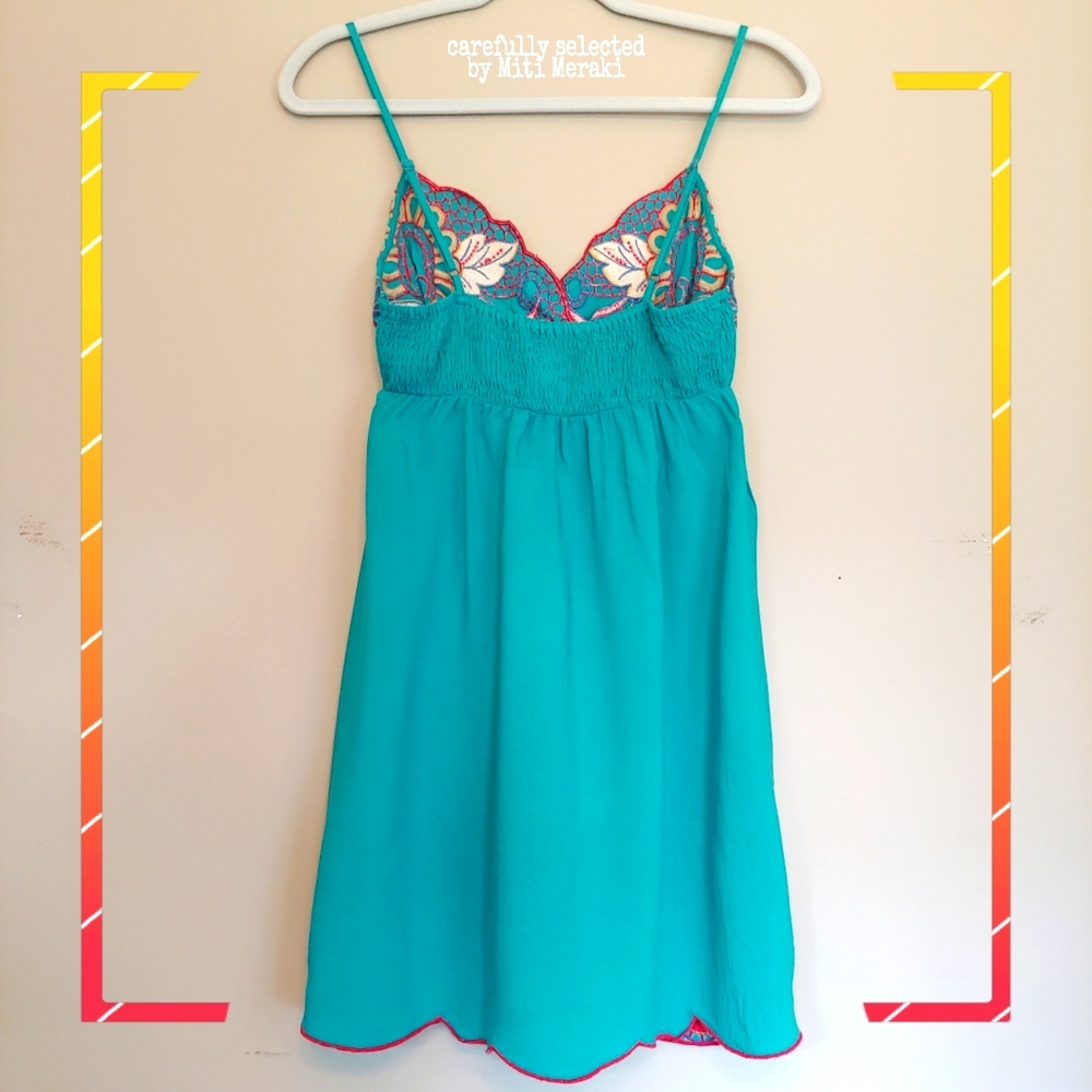 Flying Tomato Embroidery Boho Summer Dress Size S - Picture 3 of 17